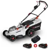 Image de Tondeuse à gazon portative sur batterie - 40V MAX - Hauteur de coupe 6 positions avec 2 Batteries 2Ah et double chageur