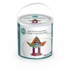 Image de Baril de 100 planchettes en bois naturel 5 couleurs pastel
