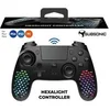 Image de Manette sans fil Hexalight Controller Bluetooth pour PS3 PS4 et PC Noir