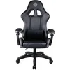 Image de Chaise Gaming De Bureau Dossier Ergonomique Inclinable, Coussin Lombaire - noir