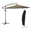 Image de Parasol déporté OAHU rond 3,50m de diamètre taupe + housse