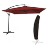 Image de Parasol déporté MOLOKAI carré 2,7x2,7m rouge + housse