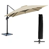Image de Parasol déporté MOLOKAI carré 3x3m beige + housse