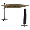 Image de Parasol déporté MOLOKAI rectangulaire 3x4m taupe + housse