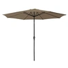 Image de Parasol droit HAPUNA rond 3,30m de diamètre taupe