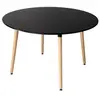 Image de Table ronde 120cm noire MARTHA