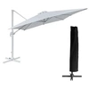 Image de Parasol déporté MOLOKAI carré 3x3m blanc + housse