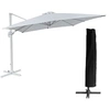 Image de Parasol déporté MOLOKAI rectangulaire 3x4m blanc + housse