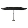 Image de Parasol double 2,7x4,6m LINAI noir