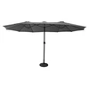 Image de Parasol double 2,7x4,6m LINAI gris
