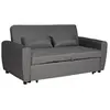 Image de Canape droit 2 places en polyester gris 93 x 169 x 85 cm