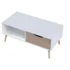 Image de Table basse avec tiroir style scandinave blanche FREJA