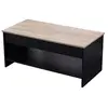 Image de Table basse avec plateau relevable noire et bois HEDDA