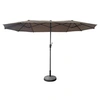 Image de Parasol double 2x4m LINAI taupe