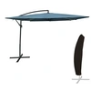 Image de Parasol déporté MOLOKAI carré 2,7x2,7m bleu gris + housse