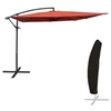 Image de Parasol déporté MOLOKAI carré 2,7x2,7m terracotta + housse