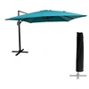 Image de Parasol déporté MOLOKAI carré 3x3m bleu + housse