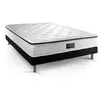 Image de Ensemble matelas 160 x 200 cm Privilège - Mousse à mémoire de forme - Ep : 26 cm - Equilibré - sommier Noir
