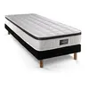 Image de Ensemble Supérieur 90x190 Mémoire de forme 3 zones sommier noir