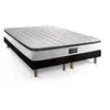 Image de Ensemble Supérieur 180x200 Mémoire de forme 3 zones double sommier noir