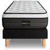 Image de Prestige literie Ensemble Suite Ressorts ensaches, memoire de forme 5 zones sommier noir 140 x 200 cm