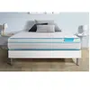 Image de Ensemble 160x200 matelas BodyMax micro ressorts ensachés et mémoire de forme + sommier kit blanc