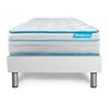 Image de Ensemble 90x200 matelas BodyMax micro ressorts ensachés et mémoire de forme + sommier kit blanc