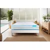 Image de BODYCARE Ensemble matelas BodyMax micro ressorts ensaches et memoire de forme sommier kit blanc 90 x 190 cm