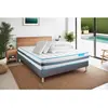 Image de BODYCARE Pack matelas BodyFlex sommier kit gris Couette et 2 oreillers 140 x 200 cm