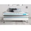 Image de Ensemble 160x200 matelas BodyFlex ressorts ensachés et mémoire de forme + sommier kit blanc