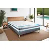 Image de BODYCARE Ensemble matelas BodyFlex ressorts ensaches et memoire de forme sommier kit gris 180 x 200 cm