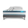 Image de Pack Matelas BodyFit - Mémoire de forme - Ep : 24cm - Sommier kit Gris avec couette et 2 oreillers