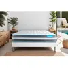 Image de BODYCARE Ensemble matelas BodyForm a Memoire de forme 3 zones sommier kit blanc 140 x 190 cm