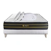 Image de Pack Matelas Ultra - Mémoire de forme et micro ressorts ensachés - Ep : 26cm - Sommier kit Blanc avec couette et 2 oreillers