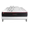 Image de Pack prêt à dormir 140x200 matelas BOOST ressorts ensachés et mémoire de forme + sommier kit blanc + Couette + 2 oreillers