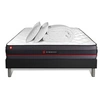 Image de Pack Matelas Regen - Mémoire de forme - Ep : 24cm - Sommier kit Noir avec couette et 2 oreillers