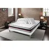 Image de Somness Pack prêt a dormir matelas avec sommier kit blanc et 2 oreillers memoire de forme Couette Percale 160 x 200 cm