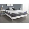 Image de Ensemble matelas ACTIFLEX PLUS 200x200 Ressorts ensachés+Mémoire de forme Maxi épaisseur 7zones confort + sommier KIT blanc