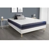 Image de Ensemble matelas Ressorts ensachés+Mémoire de forme ACTIFLEX MORPHO 140x200 Maxi épaisseur 5zones confort + sommier KIT blanc