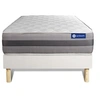 Image de Ensemble matelas ACTIFLEX RELAX Ressorts ensachés + mémoire de forme 90x190 Maxi épaisseur 5zones confort + sommier KIT blanc