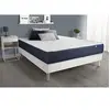 Image de Ensemble matelas Ressorts ensachés et Mémoire de forme ACTIFLEX SLEEP 140x200 5zones de confort + sommier KIT blanc