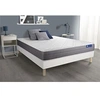 Image de Ensemble matelas ACTIFLEX DREAM Ressorts ensachés et mémoire de forme 200x200 cm 5zones de confort + sommier KIT blanc