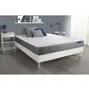 Image de ACTISOM Ensemble matelas ACTIFLEX DREAM Ressorts ensaches et memoire de forme 5 zones de confort sommier KIT blanc 90 x 200 cm