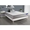 Image de ACTISOM Ensemble matelas Ressorts ensaches et Memoire de forme ACTIFLEX FORM 5 zones de confort sommier KIT blanc 90 x 190 cm
