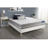 Image de Ensemble matelas Ressorts ensachés ACTIFLEX TOUCH 200x200 3zones de confort + sommier KIT blanc