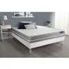 Image de ACTISOM Ensemble matelas Ressorts ensaches ACTIFLEX TOUCH 3 zones de confort sommier KIT blanc 160 x 200 cm