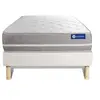 Image de Ensemble matelas Ressorts ensachés ACTIFLEX TOUCH 90x200 3zones de confort + sommier KIT blanc