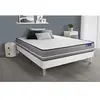 Image de Ensemble matelas Ressorts ensachés ACTIFLEX PUR 160x200cm 3zones de confort + sommier KIT blanc