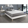 Image de Ensemble matelas ACTIFLEX NIGHT 180x200cm RESSORTS ENSACHES 3zones de confort + sommier KIT blanc