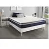 Image de Ensemble ACTILATEX CONFORT Matelas Latex+mémoire de forme 140x200 cm Maxi épaisseur 7zones de confort + sommier KIT blanc
